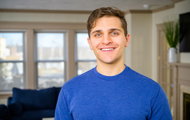 a man who is a patient smiling at the camera